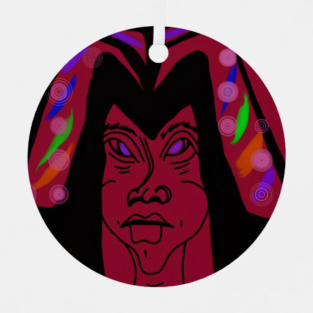 Ornement En Métal Viscountess with Headdress (Recto)