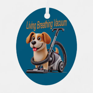 Ornement En Métal Vivre Respiration Vacuum Chien