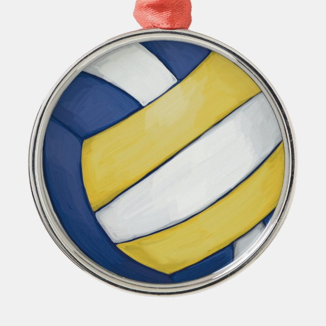Ornement En Métal Volleyball (Devant)