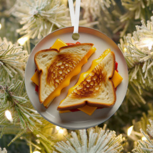 Ornement En Métal Vous souhaite un Noël Fromage   drôle 