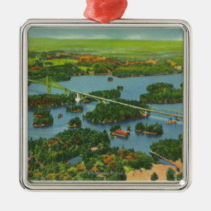 Ornement En Métal Vue aérienne du pont international