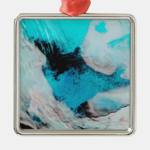 Ornement En Métal Vue de couleur fausse de Polynya (eau libre)