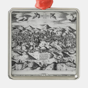 Ornement En Métal Vue de Jérusalem, 1570 ?