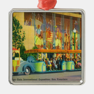 Ornement En Métal Vue du train d'éléphant