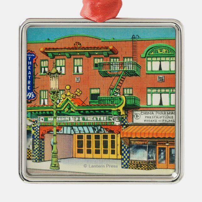 Ornement En Métal Vue extérieure du théâtre de mandarine, (Devant)