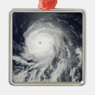 Ornement En Métal Vue satellite d'ouragan Celia
