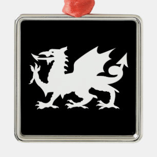 Ornement En Métal Welsh Dragon