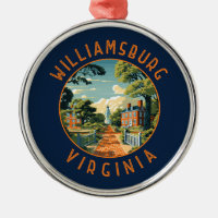 Williamsburg Virginia Retro Cercle en détresse