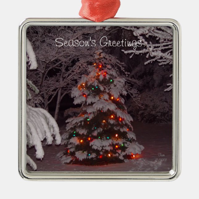 Ornement En Métal Winter Wonderland Vacances (Devant)