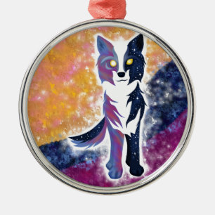 Ornement En Métal Wolf Ciel Twilight