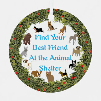 Ornement En Métal XMas Wreath Prochain meilleur ami