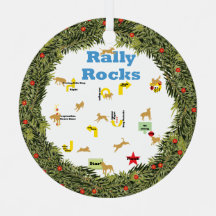 XMas Wreath Rally Rocks Dogs