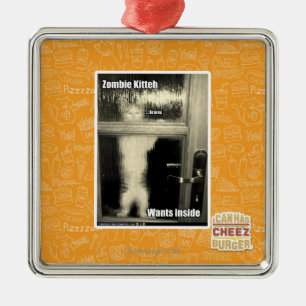 Ornement En Métal Zombi Kitteh