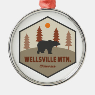 Ornement En Métal Zone sauvage de Wellsville Mountain Utah Ours