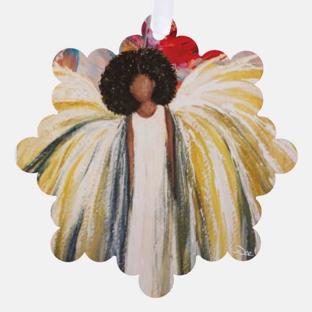 Ornement en papier Angel Gardien (Recto)