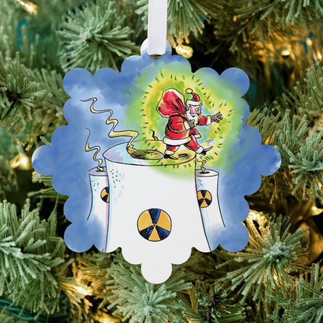 Ornement en papier flocon de neige Père Noël irrad (Insitu (Arbre))
