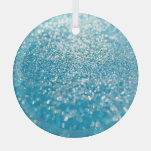 Ornement En Verre Abstrait bleu, arrière - plan artistique.