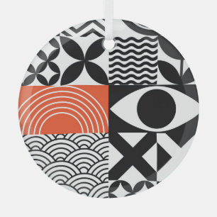 Ornement En Verre Abstrait moderne : toile de design artistique.