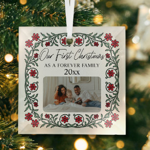 Ornement En Verre Adoption Notre Premier Noël En Famille Éternelle