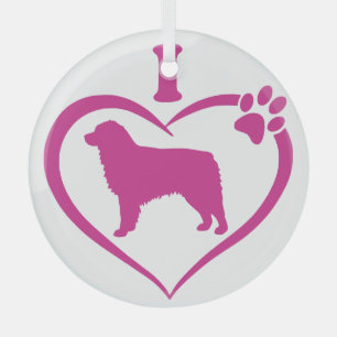 Ornement En Verre adorable berger australien -