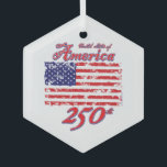 Ornement En Verre America 250<br><div class="desc">Happy Birthday America
250th Liberty Bell</div>