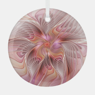 Ornement En Verre Ange Abstrait Coloré Fantaisie Art Fractal
