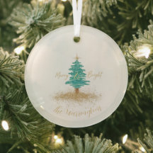 Arbre aquarellisé personnalisé « Joyeux et Lumineu