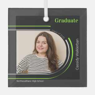 Ornement En Verre Arch Grey Green Photo Graduation