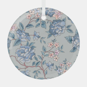 Ornement En Verre Arrière - plan de jardin fleuri sans soudure