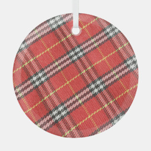 Ornement En Verre Arrière - plan de texture Tartan classique