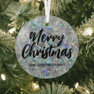 Ornement En Verre Arrière - plan en pierre optique Holographique Joy