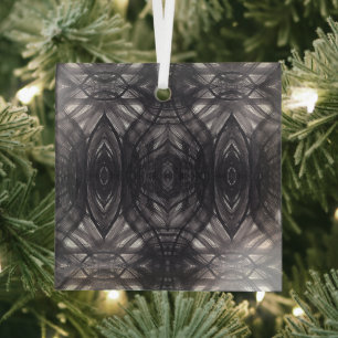 Ornement En Verre Art abstrait aquarelle noir Umbral