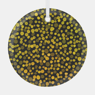 Ornement En Verre Art Abstrait : Aquarelle Points Créatifs.