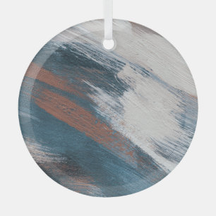 Ornement En Verre Art Abstrait : Brush Strokes Versatile.