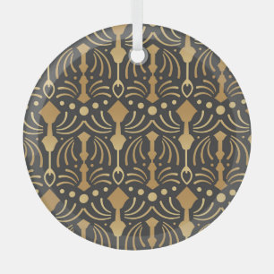 Ornement En Verre Art Déco Luxe : Elégance japonaise Vintage