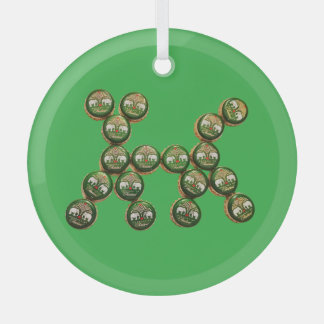 Ornement En Verre 🐶 Authentic Chang Beer Cap Dog