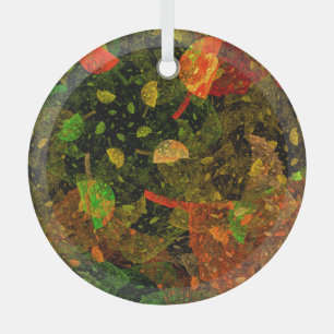 Ornement En Verre Autumn colorful decorative design