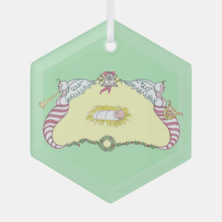 Ornement En Verre Baby Jesus Cartouche