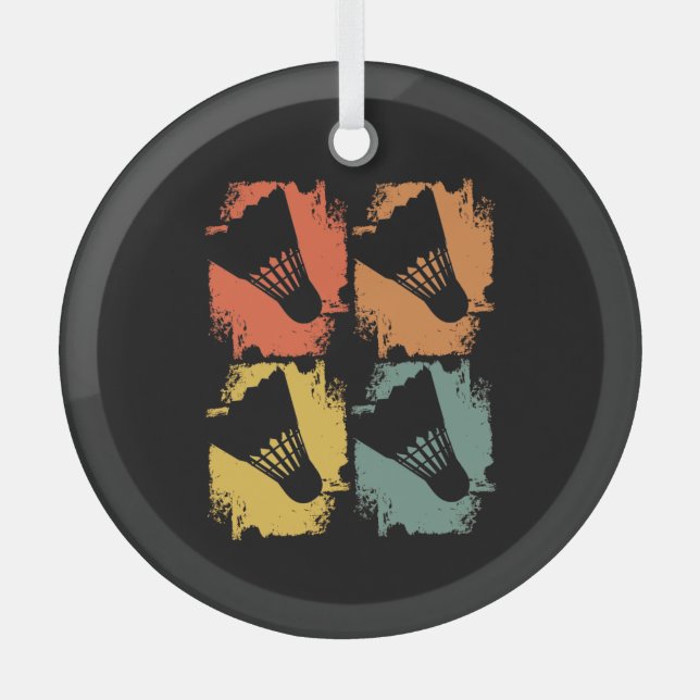 Ornement En Verre Badminton (Recto)