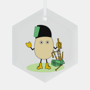 Ornement En Verre Bagpipe Egghead