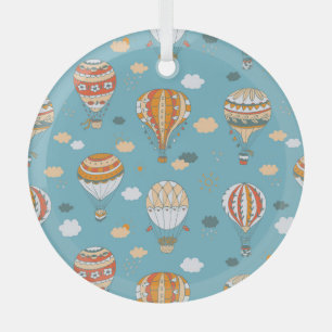 Ornement En Verre Ballons colorés Festive Motif Design