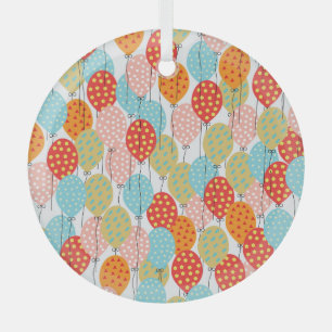 Ornement En Verre Ballons colorés Variété Motif sans couture