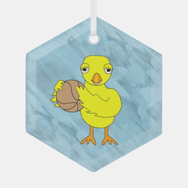 Ornement En Verre Basket-ball (Recto)