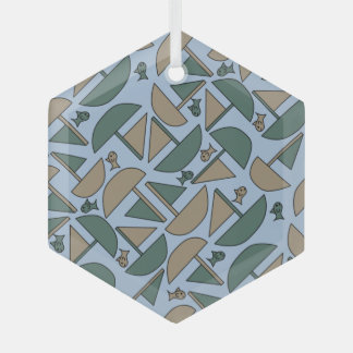 Ornement En Verre Bateaux et poissons