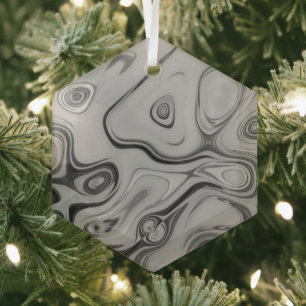 Ornement En Verre Belle Impression d'art de couleur de texture gris