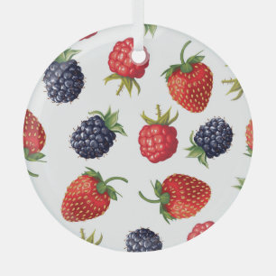 Ornement En Verre Berries réalistes Délicieux Motif sans couture