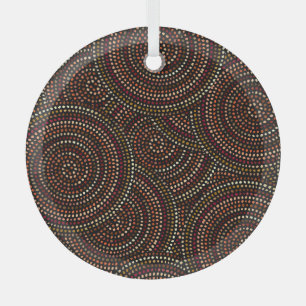 Ornement En Verre Boho Africain : Art Tribal Sans Seamless.
