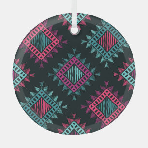 Ornement En Verre Boho Spirit : Tribal Ethnic Seamless