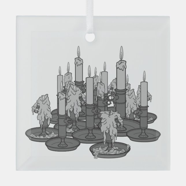 Ornement En Verre Bougies (Recto)