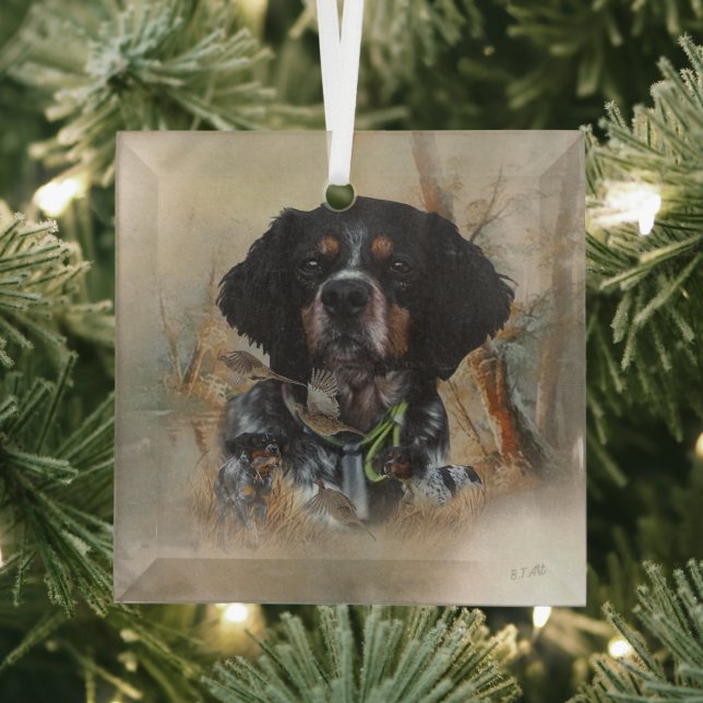 Ornement En Verre Bretagne française, Art de chasse aux oiseaux (Insitu)